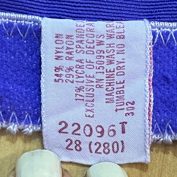 Rare Vintage 60s Sears Groovy Purple Short Girdle with Garters - Sz XS - Picture 8 of 11